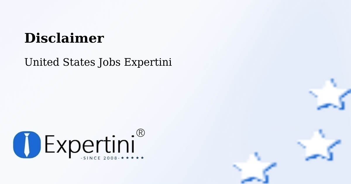 Disclaimer – Arlington - United States Jobs Expertini