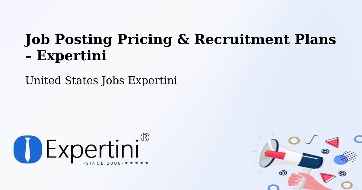 Job Posting Pricing & Recruitment Plans – Arlington - Arlington, United States Jobs Expertini